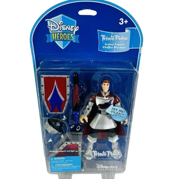 Disney Store Exclusive Heroes Prince Phillip Action Figure W/Accessories - Picture 1 of 6